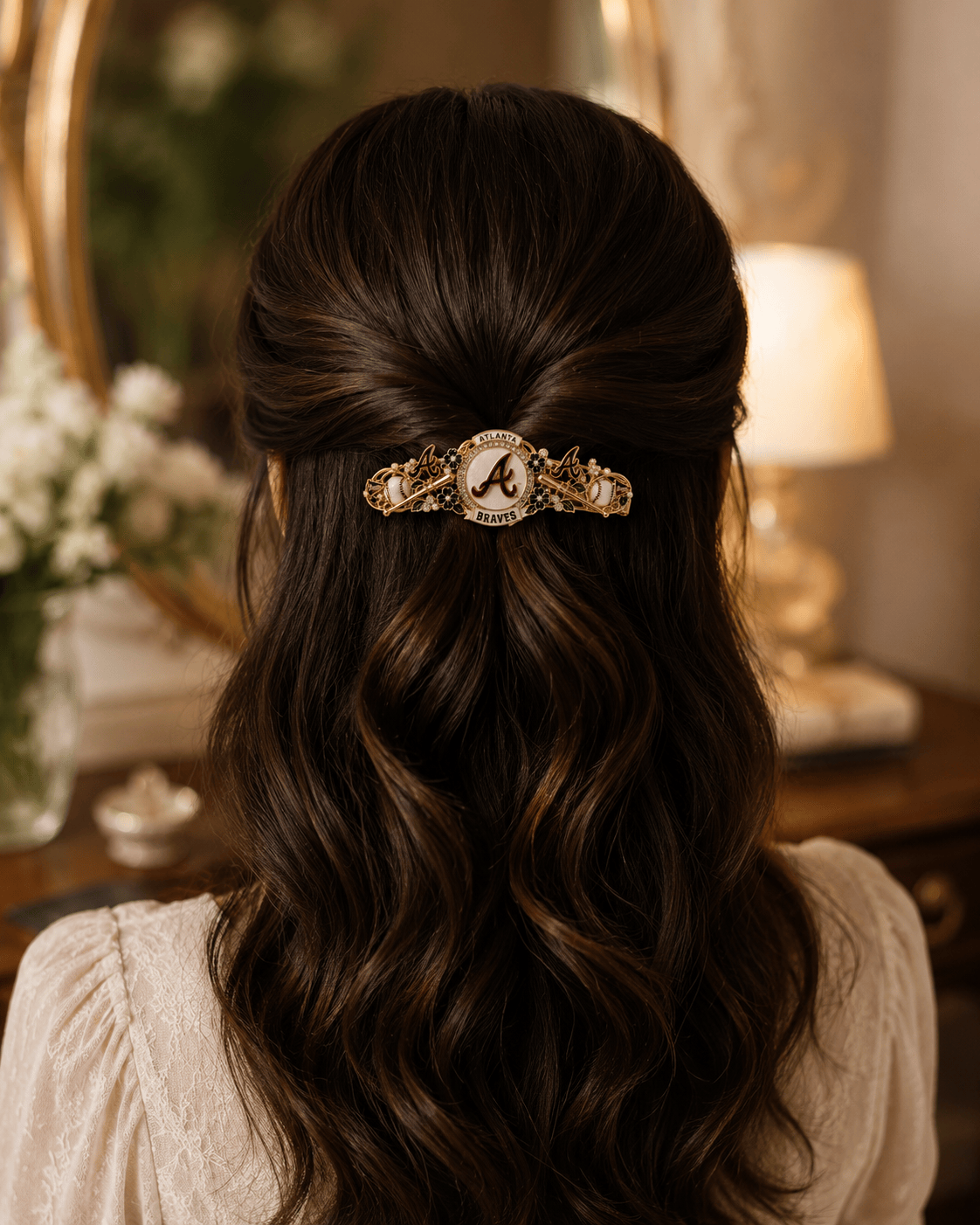 ALB Elegant Gold Hair Clip For Women TMH