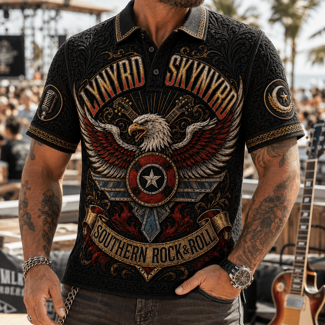 PREMIUM LNSN EMBOSS POLO SHIRT HQH