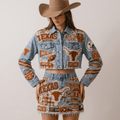 TLS Embellished Denim Set NTKO