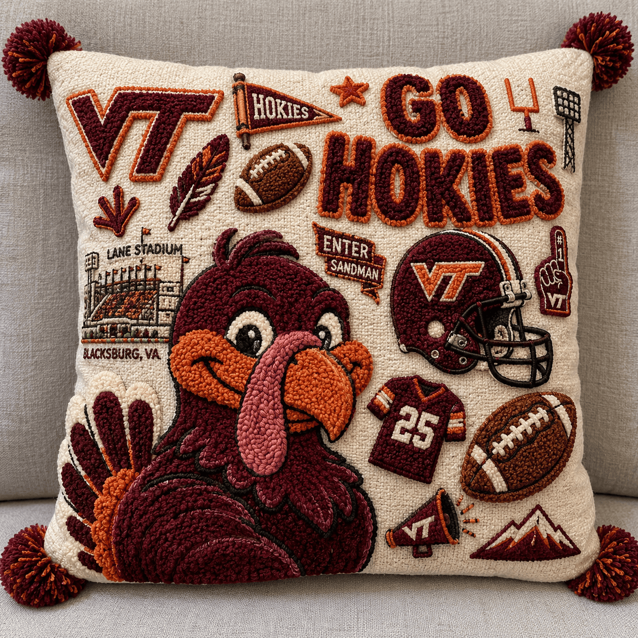 VTH Tufted Sofa Cover & Pillow Set HTTT