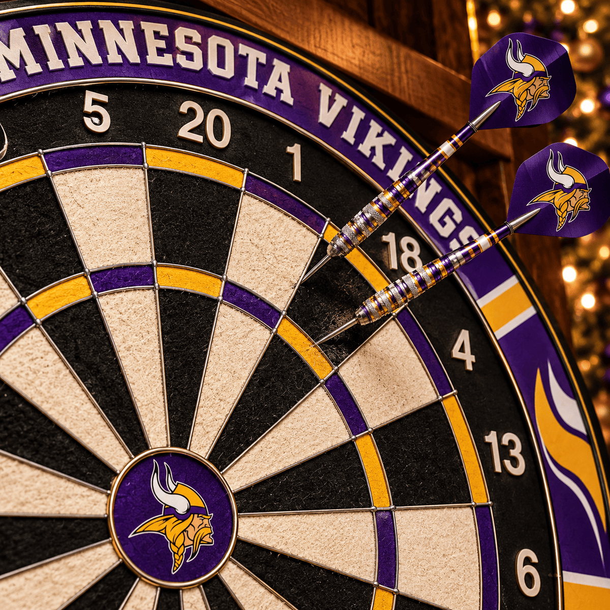 MNVK Premium Dartboard Cabinet Set – Wall-Mounted Dart Game PNPA