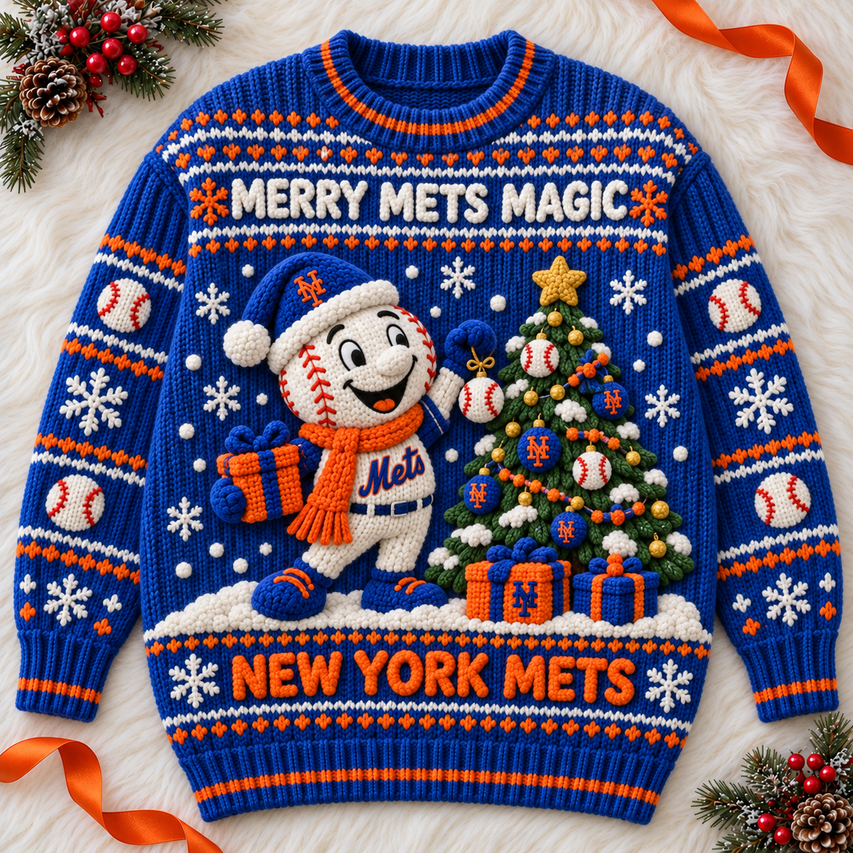 NYM KNIT CREWNECK SWEATER NPL