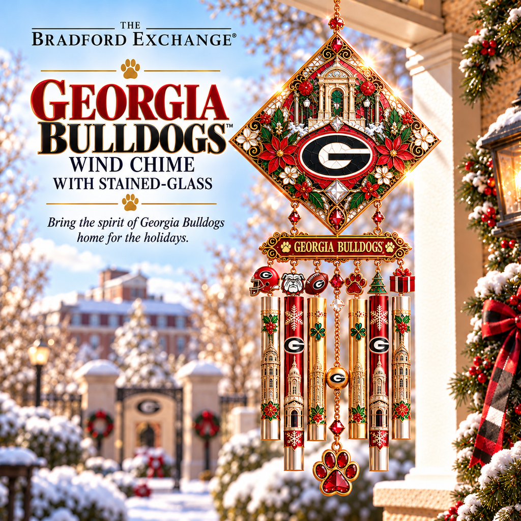 GGBD Premium Christmas Stained Glass Wind Chime NTNA
