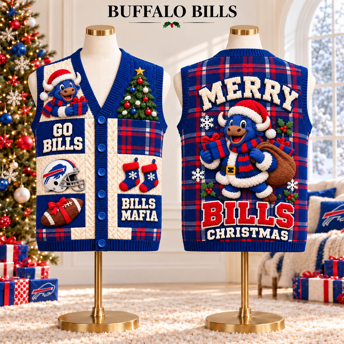 BFBL Premium Christmas Cardigan Vest TMH