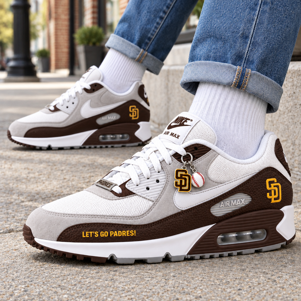San Diego Padres Premium Low-Top Sneakers