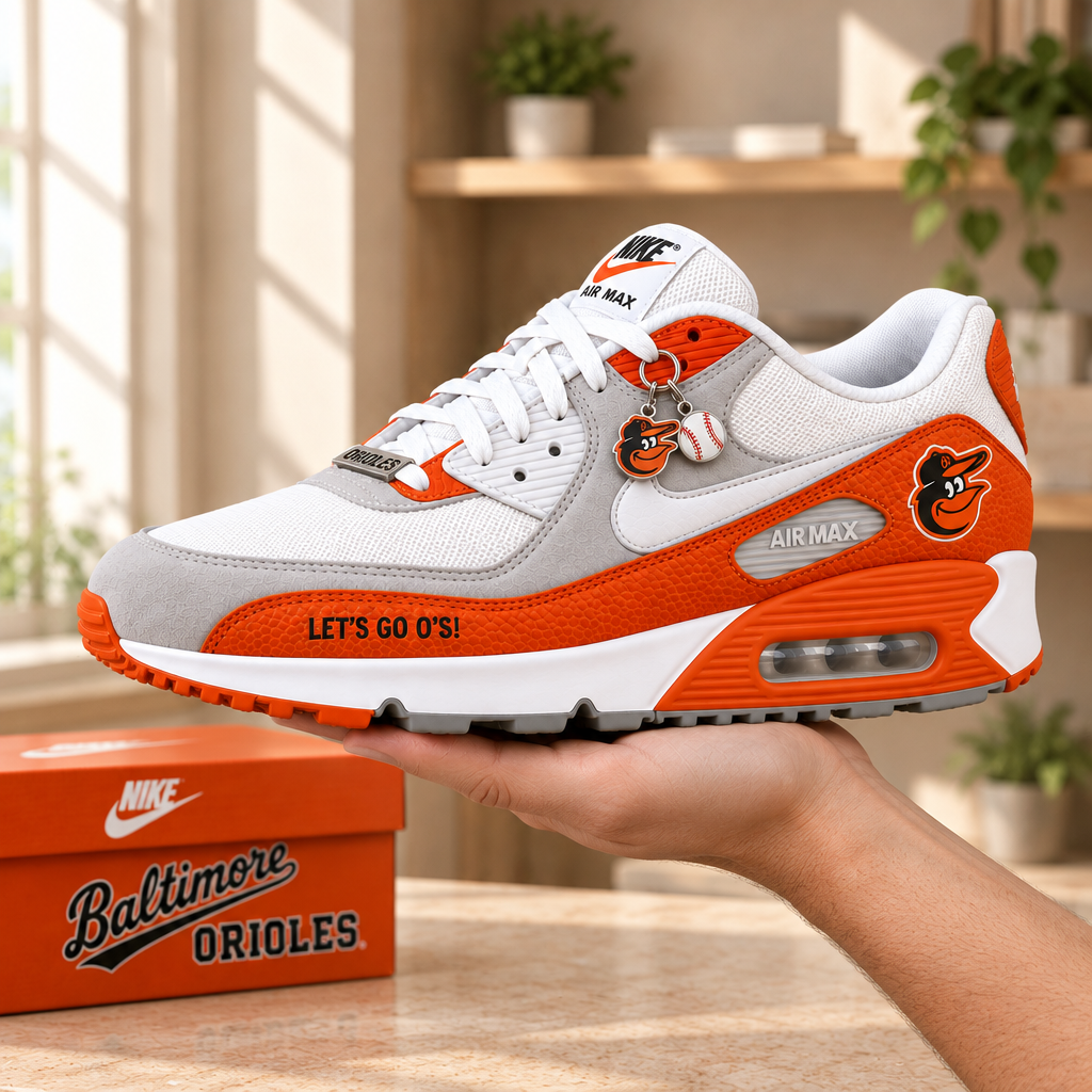 Baltimore Orioles Premium Low-Top Sneakers