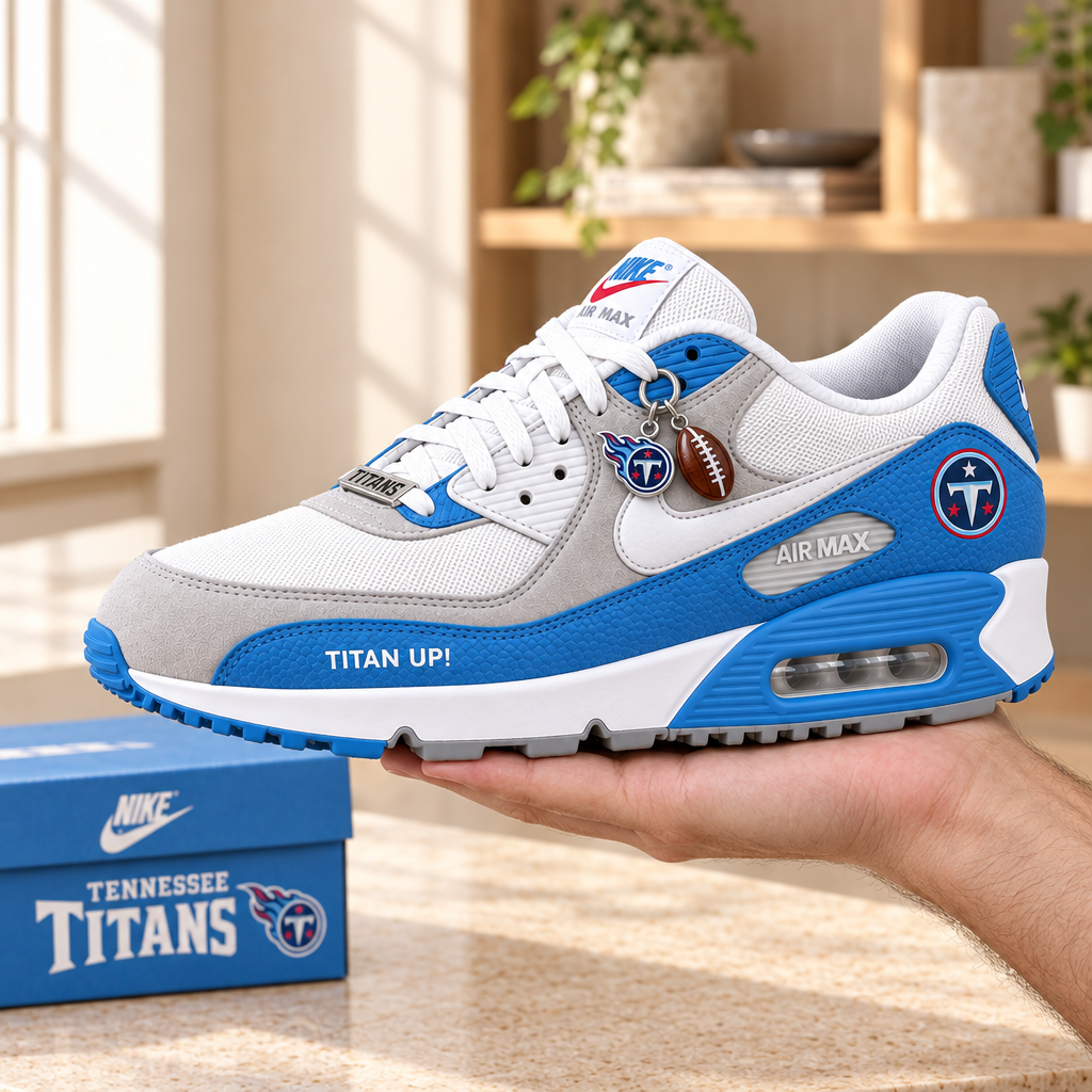 Tennessee Titans Premium Low-Top Sneakers