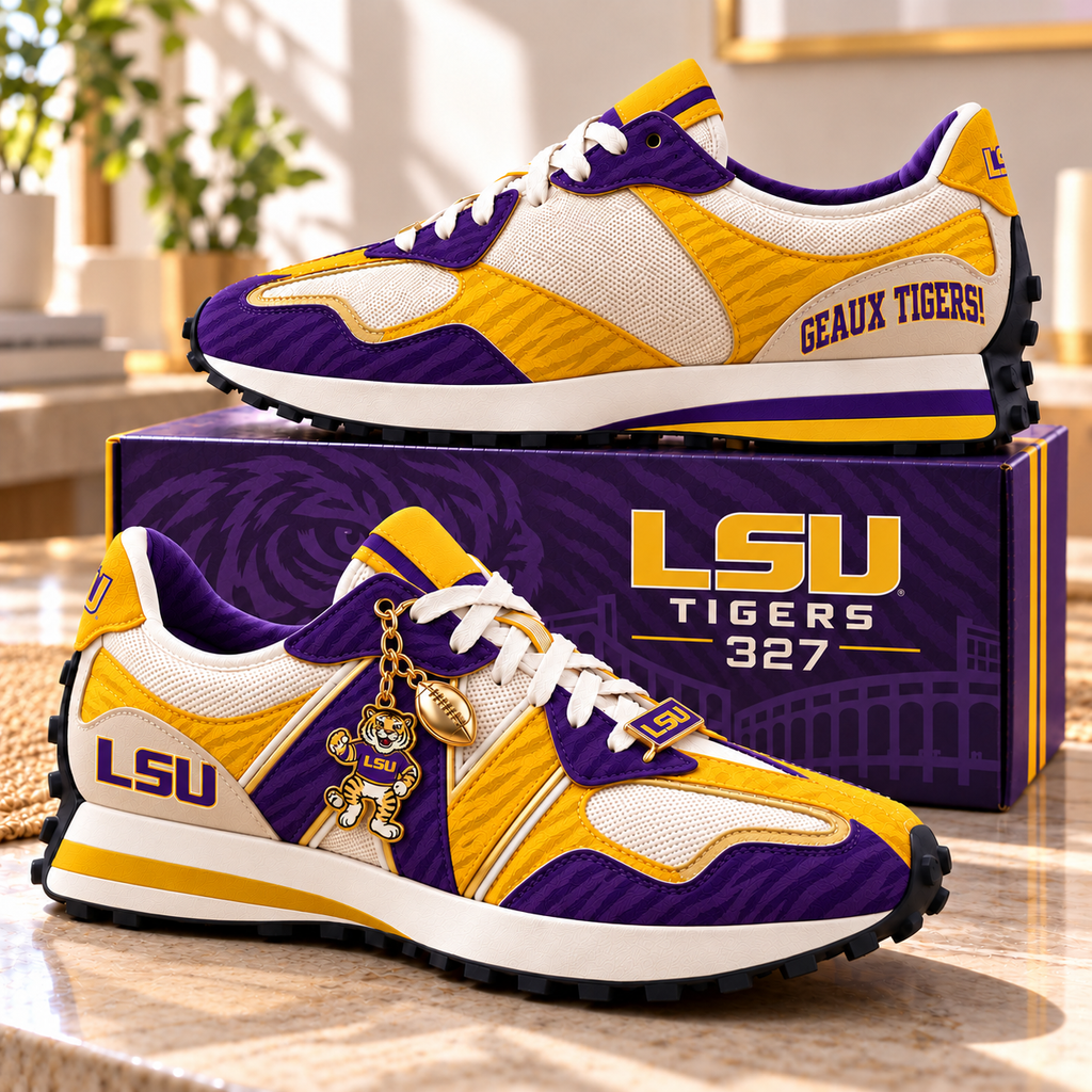 LSU Premium Low-Top Sneakers with Charm BMD
