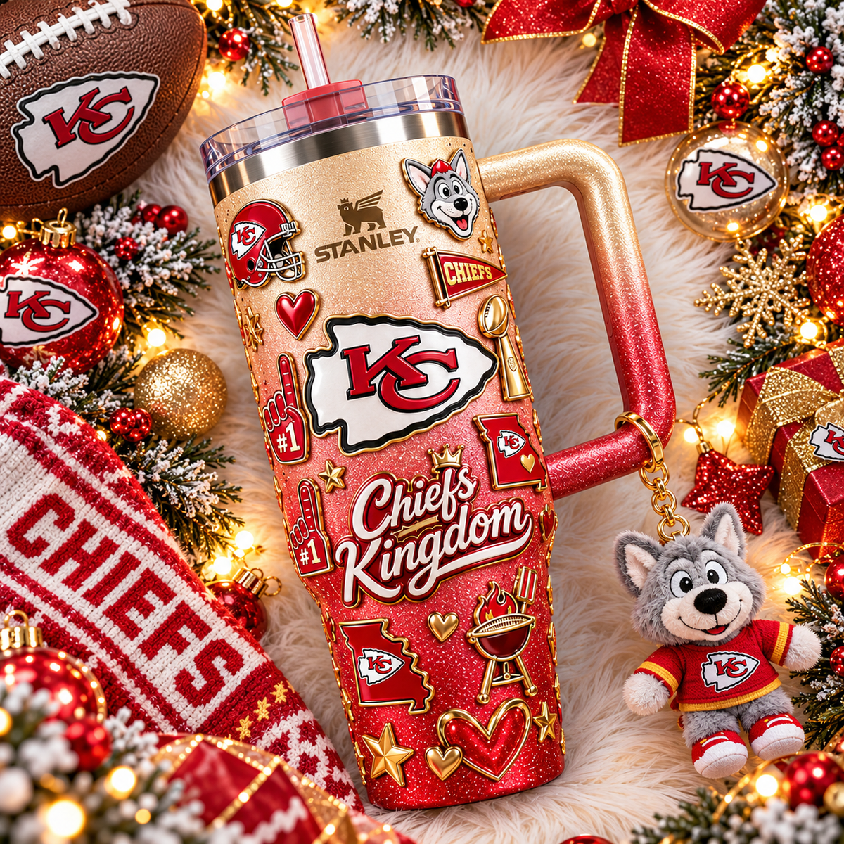 KCC 40oz 3D Embossed Glitter Tumbler Collector Edition TTNL