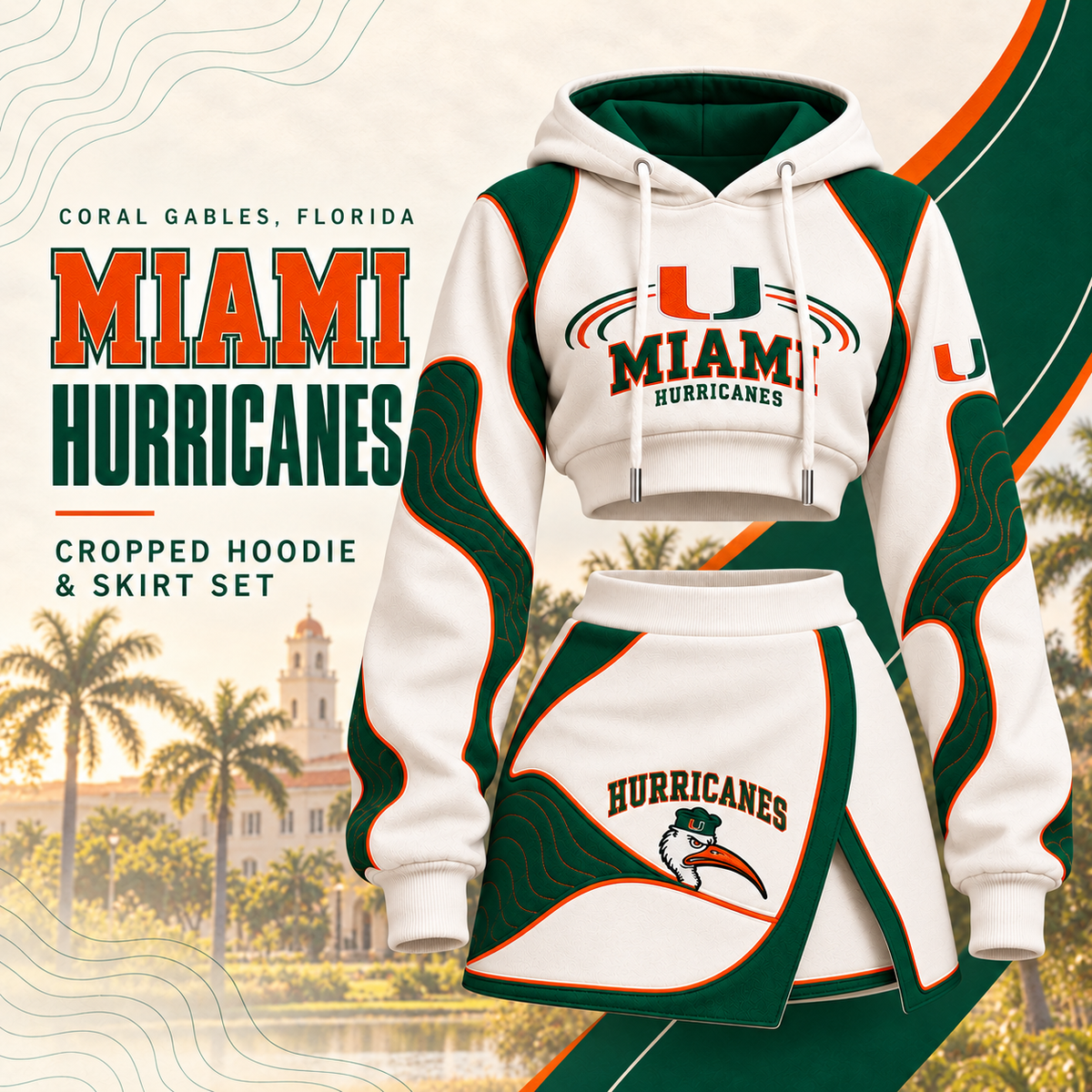 MHC Women’s Cropped Hoodie & Skirt Set DNBN