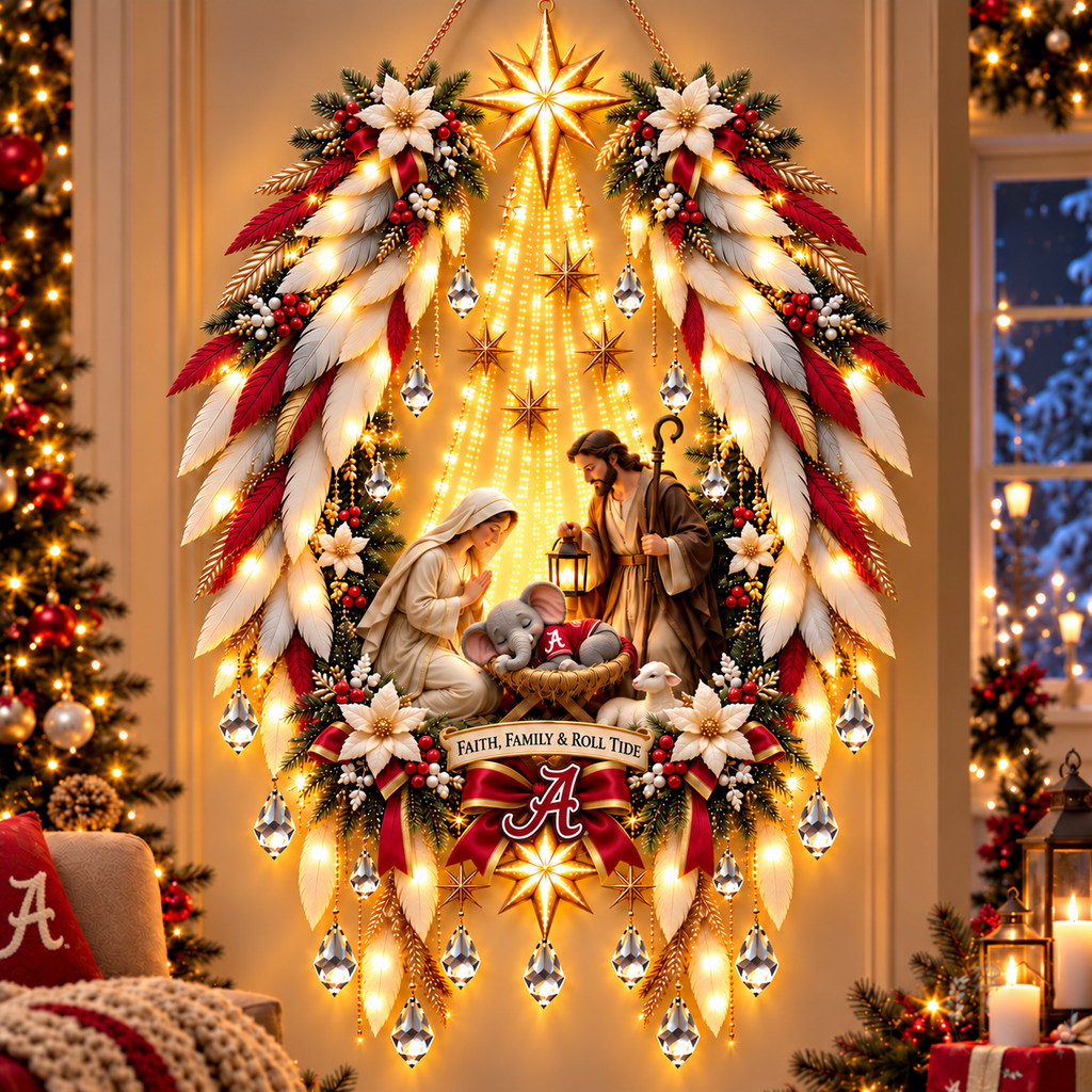 ACT Illuminated Christmas Nativity Angel Wings PNPA