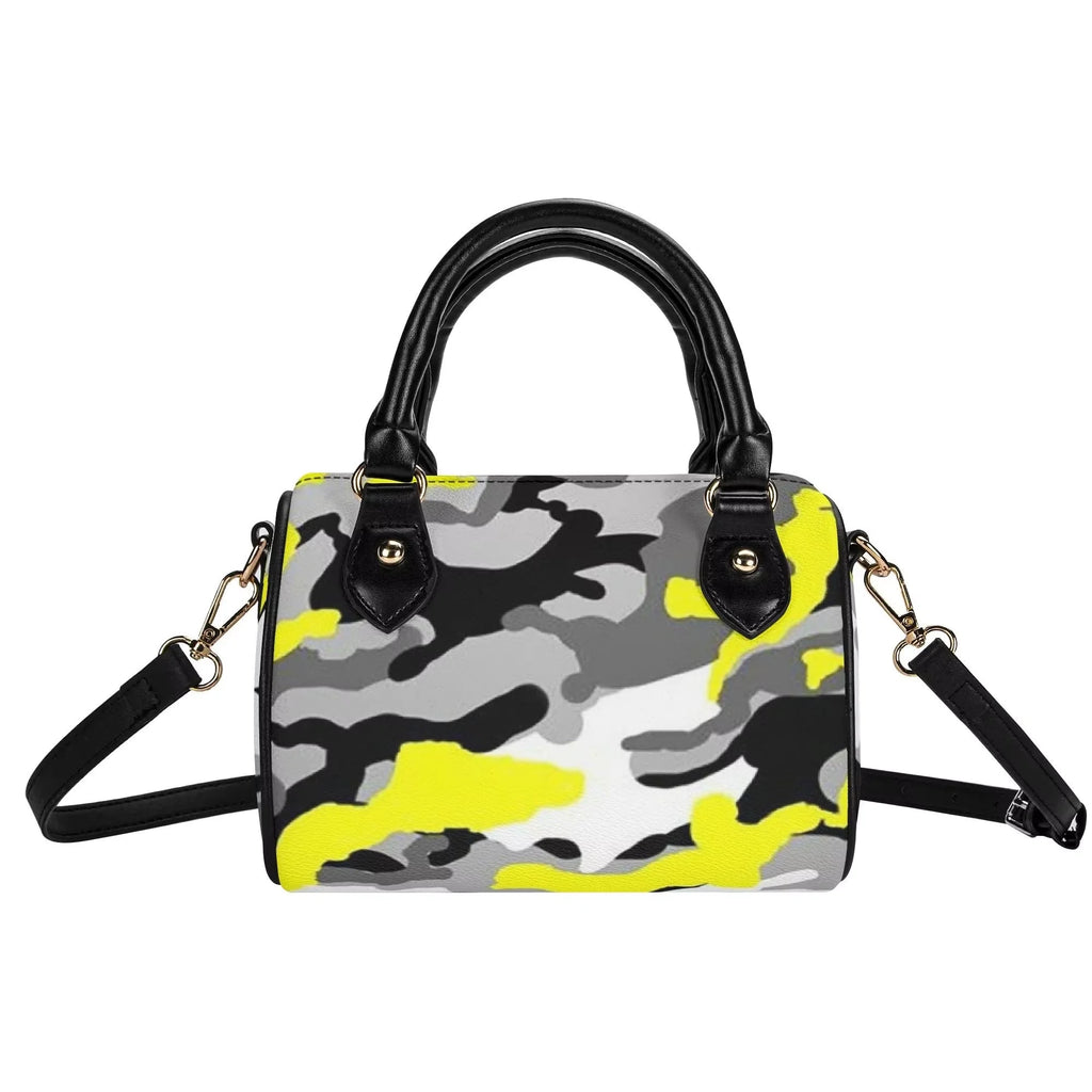 High Quality Boston Pillow Bag Custom purple Camo Ladies Crossbody Bag Waterproof Cloud Camo Womens Handbag Pu Leather Purse