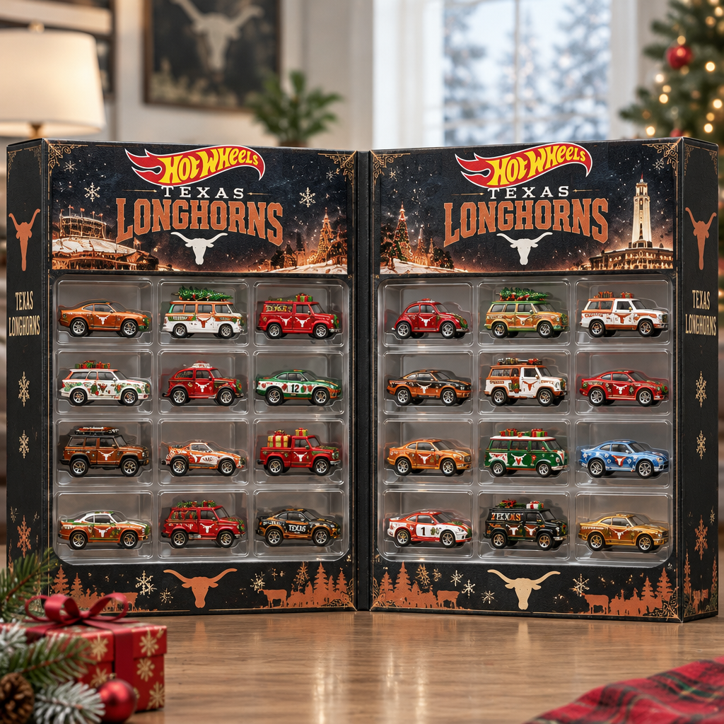 Texas Longhorns Premium Mini Car Advent Calendar
