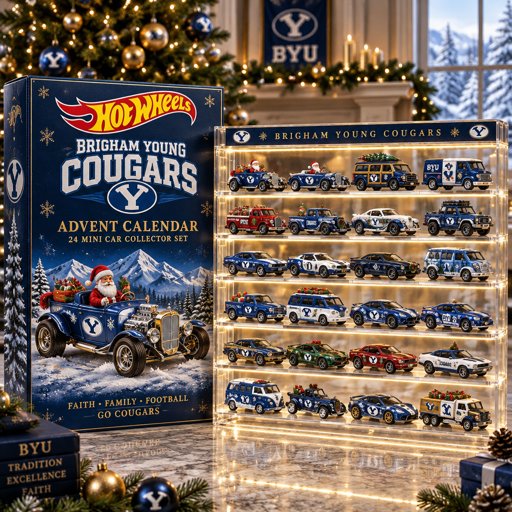 Brigham Young Cougars Premium Mini Car Advent Calendar