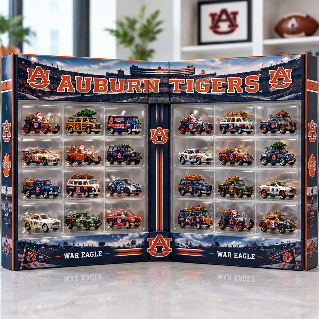 Auburn Tigers Premium Mini Car Advent Calendar