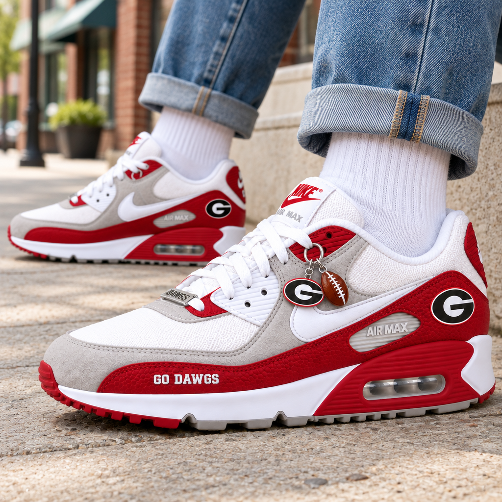 Georgia Bulldogs Premium Low-Top Sneakers