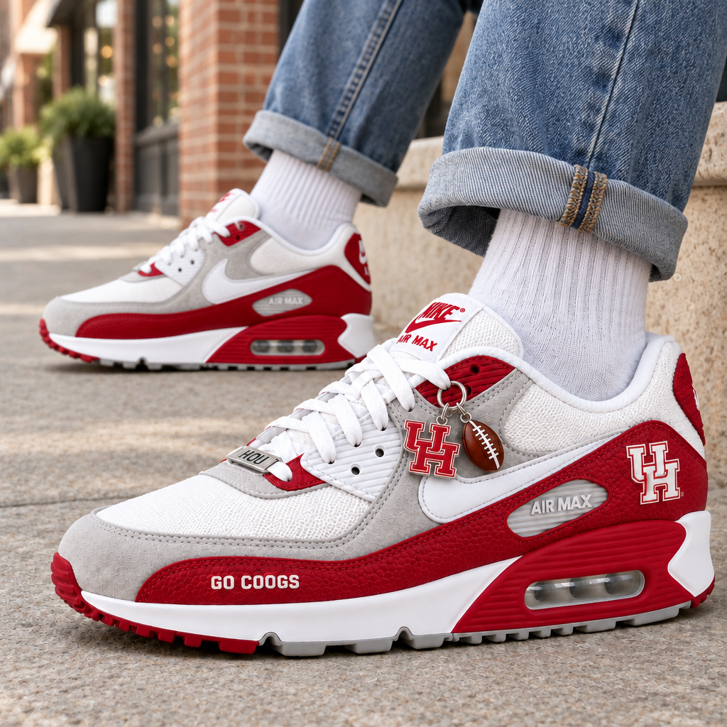 Houston Cougars Premium Low-Top Sneakers