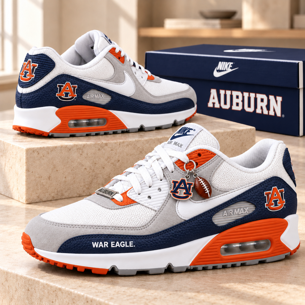 Auburn Tigers Premium Low-Top Sneakers