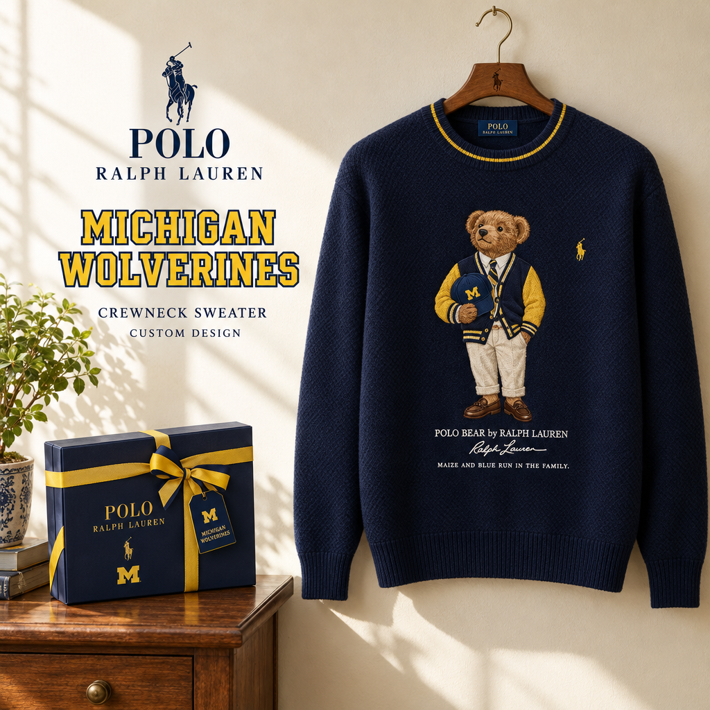 Michigan Wolverines Premium Crewneck Sweater