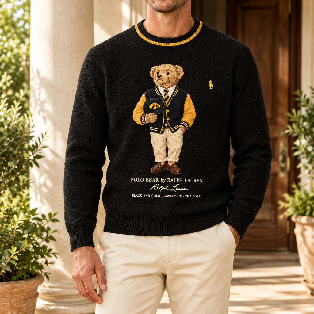 Iowa Hawkeyes Premium Crewneck Sweater