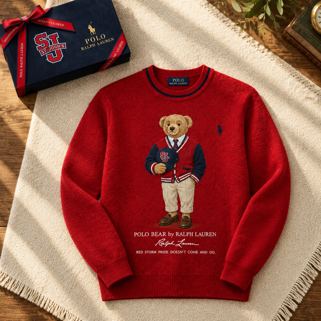 St John S Red Storm Premium Crewneck Sweater