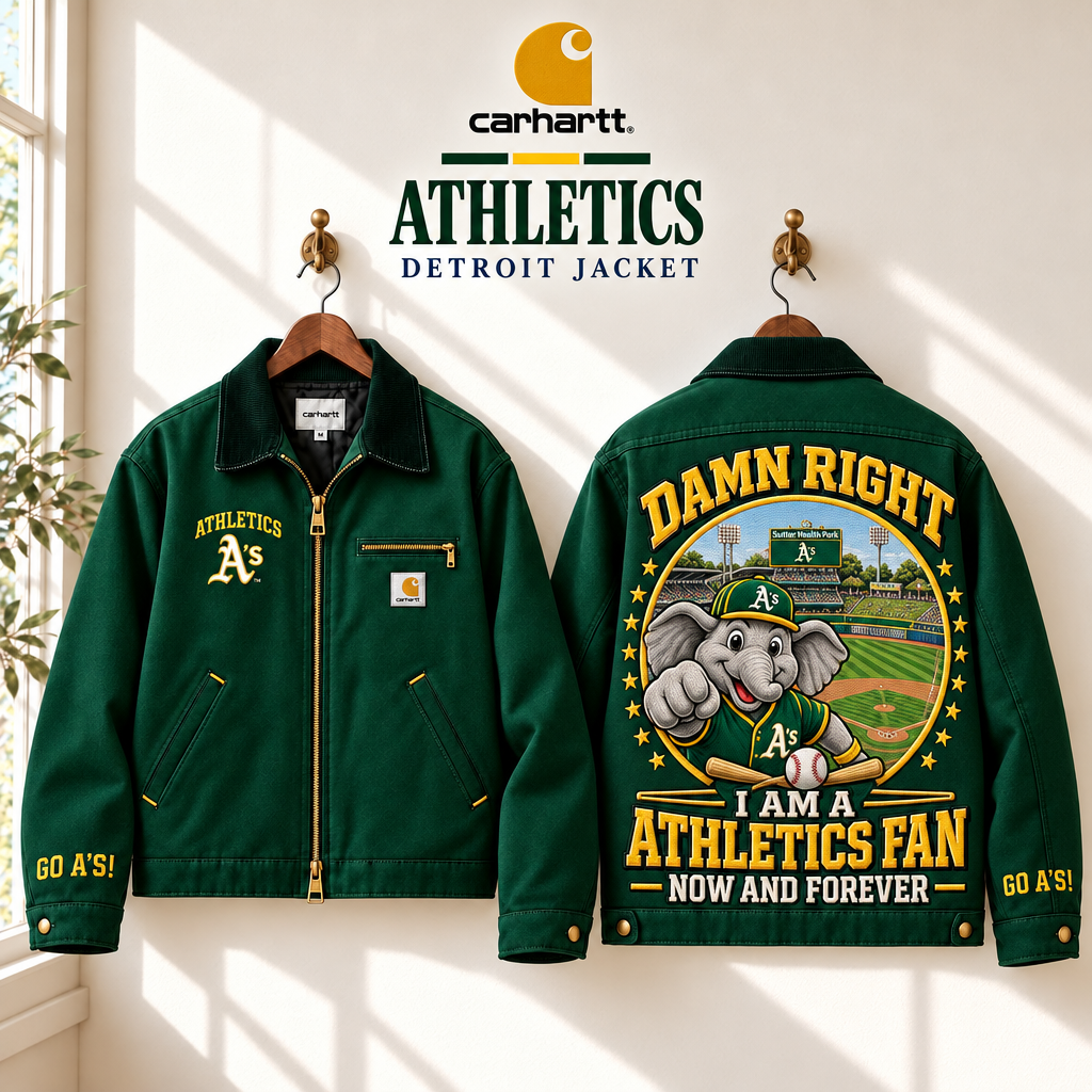Athletics Baseball Embroidered Detroit Jacket