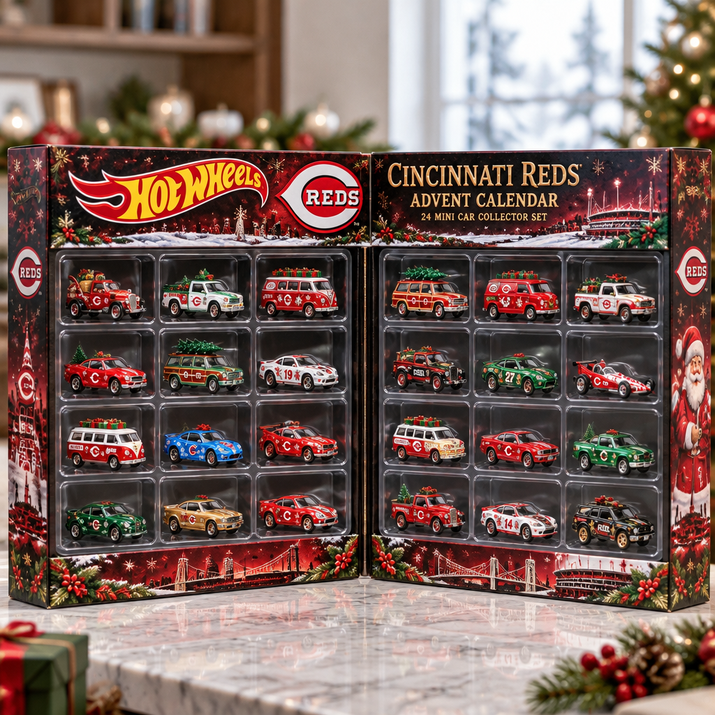 Cincinnati Reds Premium Mini Car Advent Calendar