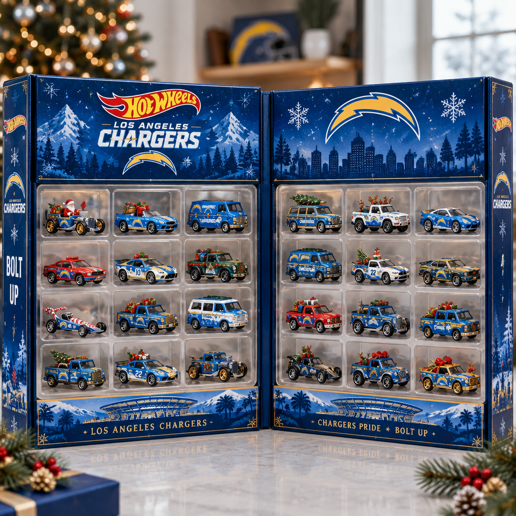 Los Angeles Chargers Premium Mini Car Advent Calendar